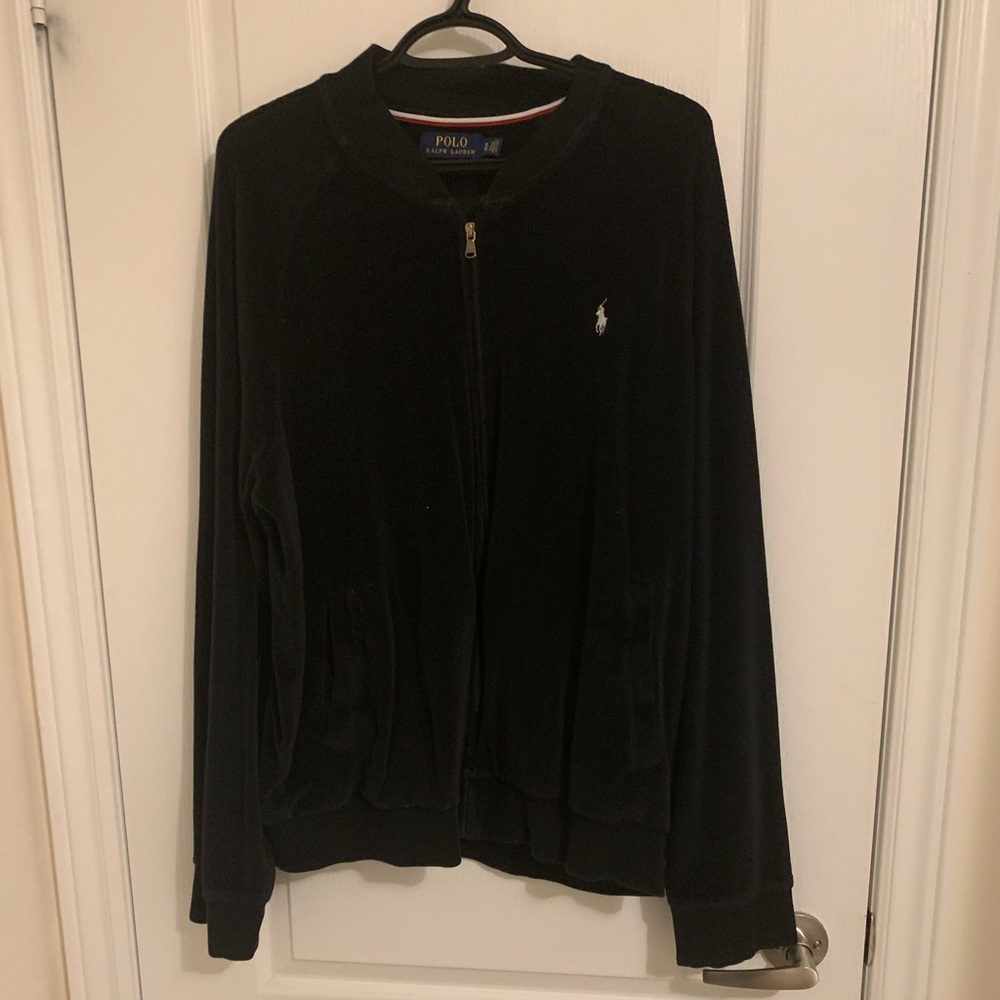 Polo zip up sweater